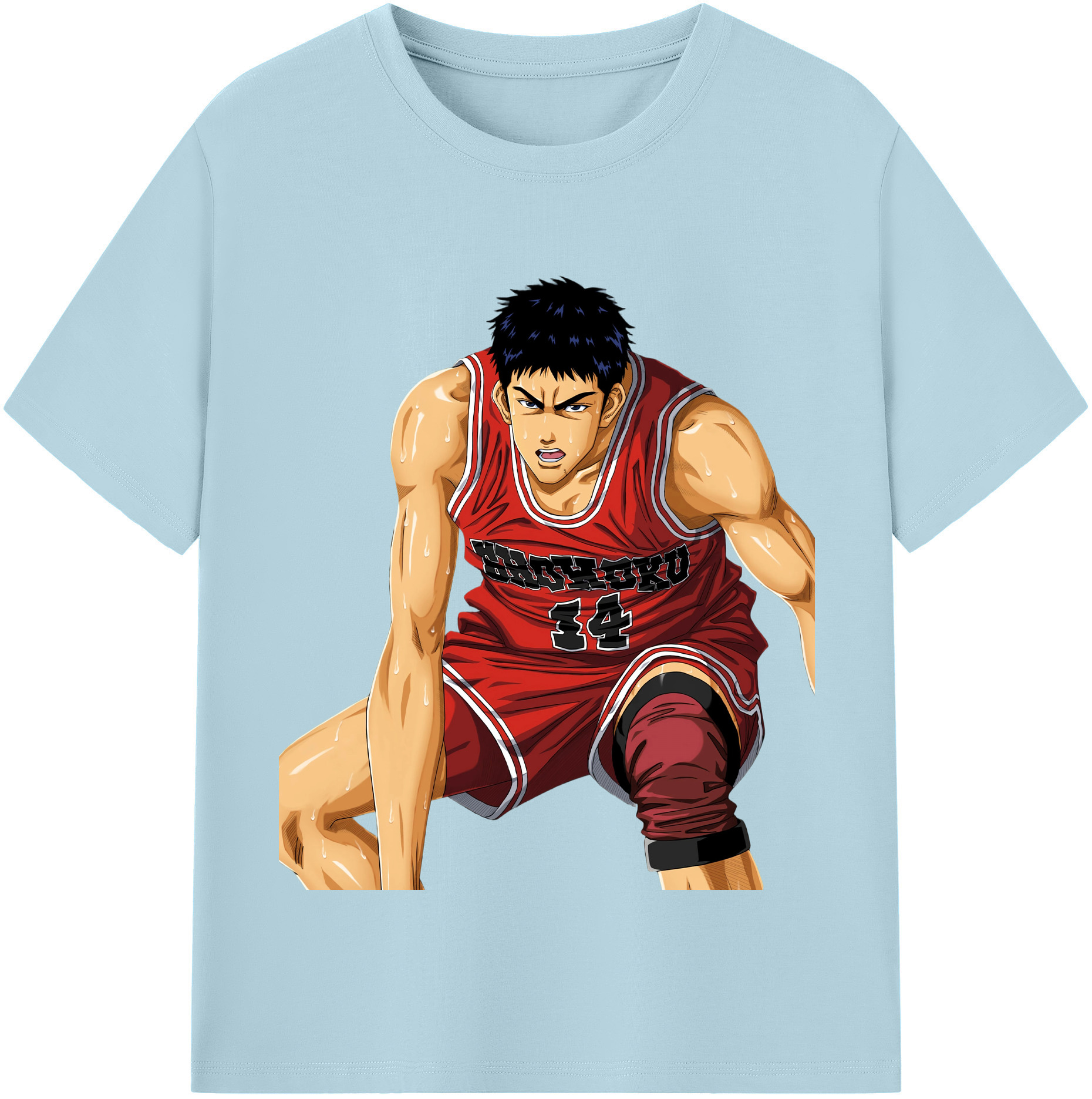 SLAM DUNK／スラムダンク 綿100％半袖Tシャツ（フロントプリント）